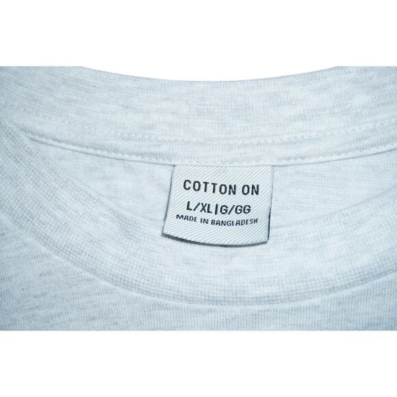 Cotton On Crew Graphic Tee – Size L/XL – Heather Gray - Picture 2 of 3